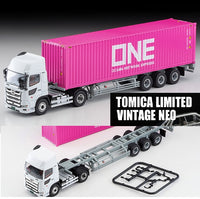 TOMYTEC TLVN 1/64 Hino Profia 40ft Container Trailer (Toho Sharyo TC36H1C34) Ocean Network Express LV-N292b