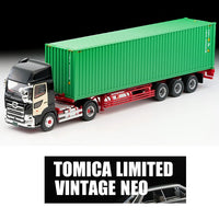 PREORDER TOMYTEC TLVN 1/64 Hino Profia 40ft marine container trailer (Toho Sharyo TC36H1C34) BLACK LV-N292c  (Approx. Release Date : NOVEMBER 2024 subject to manufacturer's final decision)