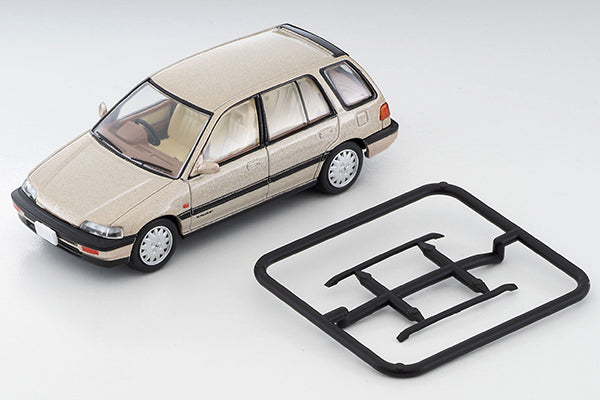 TOMYTEC TLVN 1/64 Honda Civic Shuttle 56i (Beige) 1987 LV-N297a