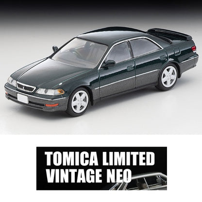 TOMYTEC TLVN 1/64 Toyota Mark II 2.5 Tourer V (Dark Green/Gray) 1998 LV-N299b
