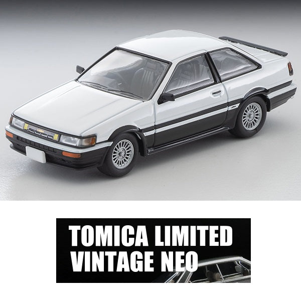 TOMYTEC TLVN 1/64 Toyota Corolla Levin 2-door GT-APEX 1985 (white/black) LV-N304c