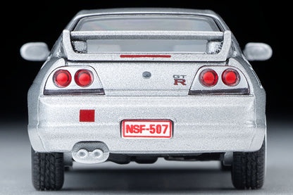 TOMYTEC TLVN 1/64 Nissan Skyline GT-R Nurburgring Time Attack Silver LV-N308b