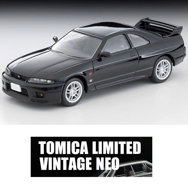 PREORDER TOMYTEC TLVN 1/64 Nissan Skyline GT-R V-spec (black) 1995 LV-N308d (Approx. Release Date : DEC 2025 subject to manufacturer's final decision)