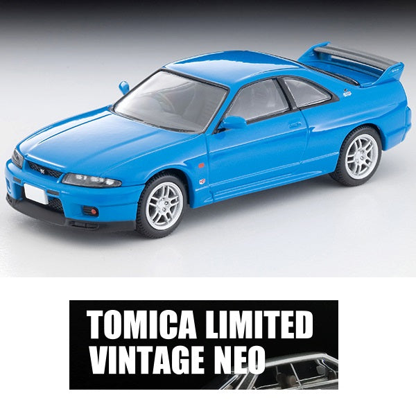 TOMYTEC TLVN 1/64 Nissan Skyline GT-R V-spec LM Limited (Champion Blue) 1996 LV-N308e