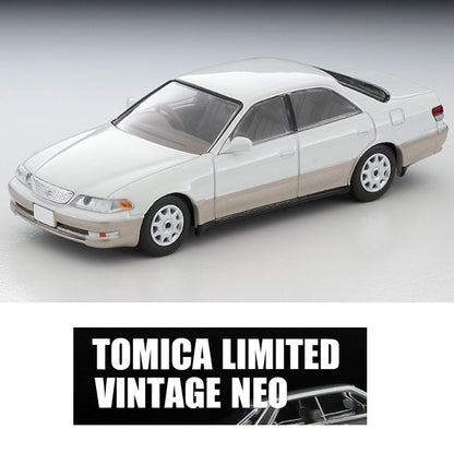 TOMYTEC TLVN 1/64 Toyota Mark II 2.5 Grande 1998 model (white/gold) LV-N311c