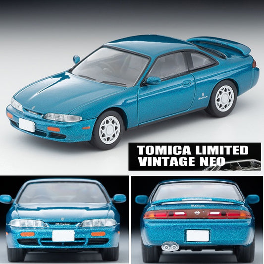 TOMYTEC TLVN 1/64 Nissan Silvia Q's TypeS (Blue Green) 1994 LV-N313b
