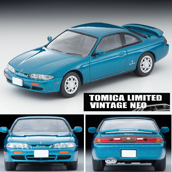 PREORDER TOMYTEC TLVN 1/64 Nissan Silvia Q's TypeS (Blue Green) 1994 LV-N313b (Approx. Release Date : JUNE 2024 subject to manufacturer's final decision)