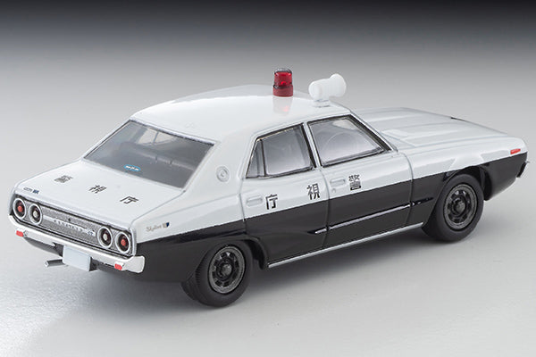 TOMYTEC TLVN 1/64 Nissan Skyline 2000GT Patrol Car (Metropolitan Police Department) 1976 LV-N315a