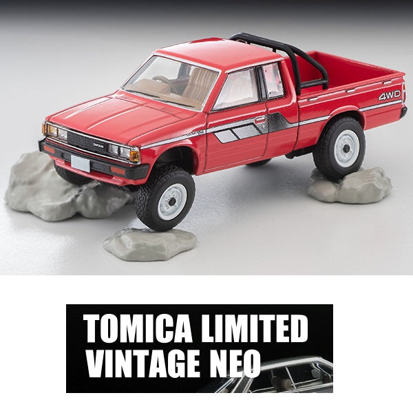 PREORDER TOMYTEC TLVN 1/64 Datsun Truck 4WD King Cab AD (Red) LV-N320b (Approx. Release Date : Feb 2025 subject to manufacturer's final decision)