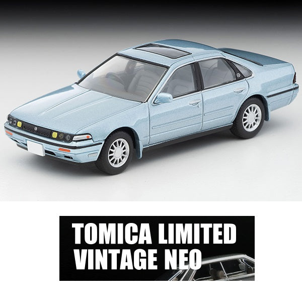 TOMYTEC TLVN 1/64 Nissan Cefiro Sport Cruising (Bluish Silver) 1988 LV-N335a