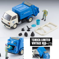 PREORDER TOMYTEC TLVN 1/64 Mitsubishi Fuso Canter Cleaning Truck (White/Blue) LV-N343a (Approx. Release Date : May 2025 subject to manufacturer's final decision)