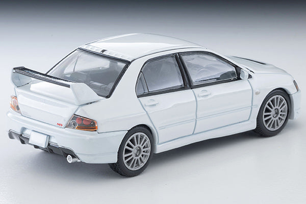 TOMYTEC TLVN 1/64 Mitsubishi Lancer GSR Evolution IX MR (Pearl White) 2006 LV-N349b