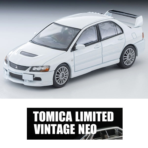 PREORDER TOMYTEC TLVN 1/64 Mitsubishi Lancer GSR Evolution IX MR (Pearl White) 2006 LV-N349b (Approx. Release Date : SEP 2025 subject to manufacturer's final decision)