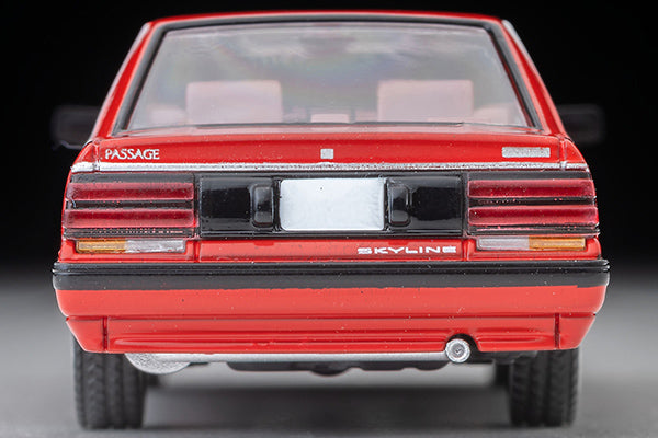TOMYTEC TLVN 1/64 Nissan Skyline 4-door HT 1800 Passage (red) 1987 LV-N352a