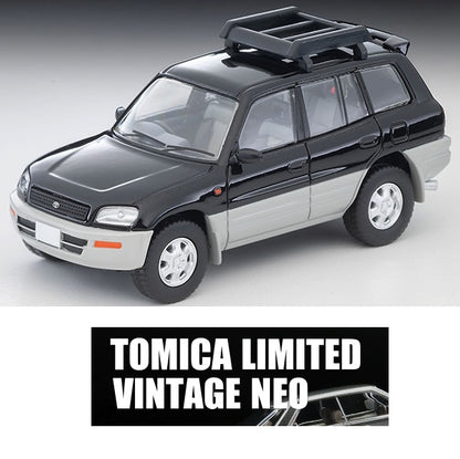 TOMYTEC TLVN 1/64 Toyota RAV4J V Extra Two-Tone Package (Black/Silver) 1996 LV-N354e