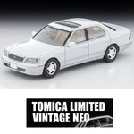 PREORDER TOMYTEC TLVN 1/64 Toyota Celsior C-Spec F Package (Pearl White/Silver) 1997 LV-N356a (Approx. Release Date : FEB 2026 subject to manufacturer's final decision)