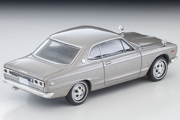 TOMYTEC TLVN 1/64 Nissan Skyline Hardtop 2000GT (Silver) 1971 LV-N357a