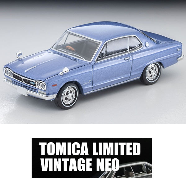 TOMYTEC TLVN 1/64 Nissan Skyline Hardtop 2000GT (Lavender Metallic) 1971 LV-N357b