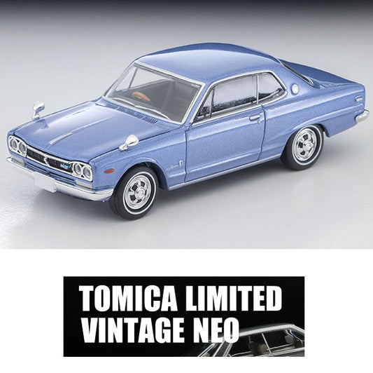 TOMYTEC TLVN 1/64 Nissan Skyline Hardtop 2000GT (Lavender Metallic) 1971 LV-N357b