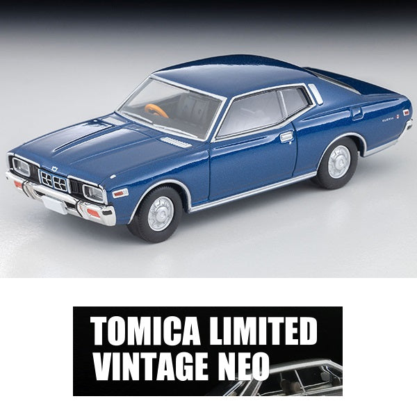TOMYTEC TLVN 1/64 Nissan Gloria 2-door HT 2800 SGL (navy blue) 1975 LV-N359a