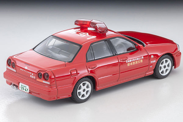 TOMYTEC TLVN 1/64 Nissan Skyline 4-door sports sedan GT fire command vehicle (Chichibu Fire Department) LV-N363a