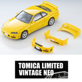 PREORDER TOMYTEC TLVN 1/64 Nissan Skyline 2-Door Sports Coupe 25GT TURBO with optional parts (yellow) 1998 LV-N365a (Approx. Release Date : MAY 2026 subject to manufacturer's final decision)