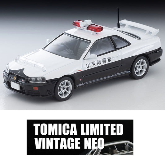 TOMYTEC TLVN 1/64 Nissan Skyline 2-Door Sports Coupe 25GT Turbo Patrol Car (Yamanashi Prefectural Police) LV-N366a