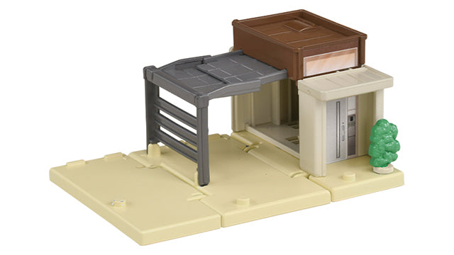 TOMICA TOWN Connectable Road Parts Set (with House)
