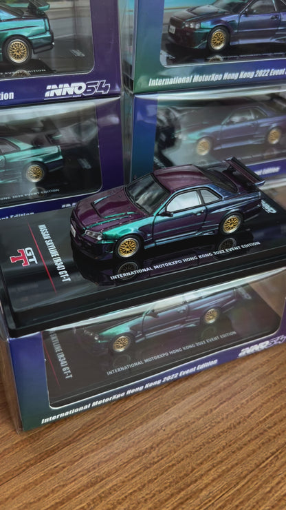 INNO64 1/64 NISSAN SKYLINE GT-R R34 GT-T HKIMX22 Event Model