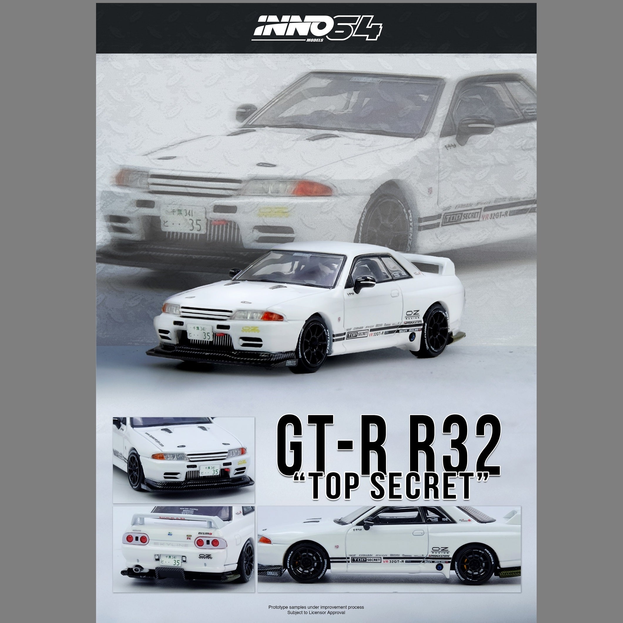 INNO64 1/64 TOP SECRET VR32 GT-R White IN64-VR32TS-WHITE – Tokyo Station