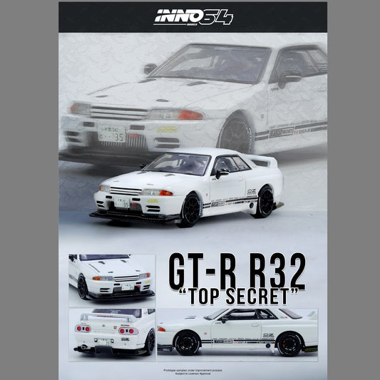 PREORDER INNO64 1/64 TOP SECRET VR32 GT-R White IN64-VR32TS-WHITE (Approx. Release Date : MARCH 2026 subject to the manufacturer's final decision)