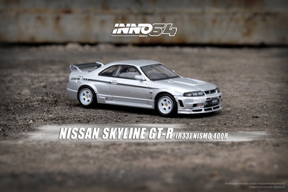 INNO64 1/64 NISSAN SKYLINE GT-R (R33) NISMO 400R Sonic Silver IN64-400R-SIL