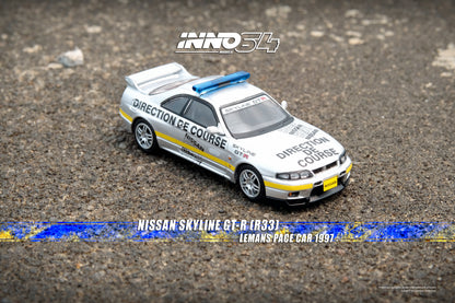 INNO64 1/64 NISSAN SKYLINE GT-R (R33) 24 Hours Le Mans Offical Pace Car 1997 IN64-R33-LMPC