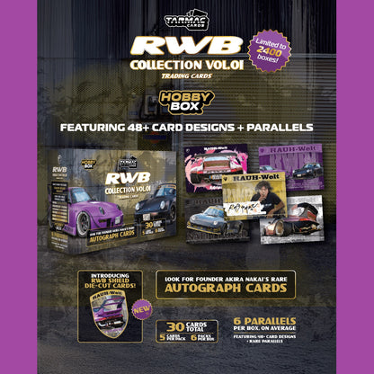 TARMAC WORKS Tarmac Cards RWB Collection Vol.01 - Hobby Box TC-RWBC-H01