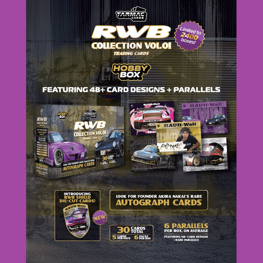TARMAC WORKS Tarmac Cards RWB Collection Vol.01 - Hobby Box TC-RWBC-H01