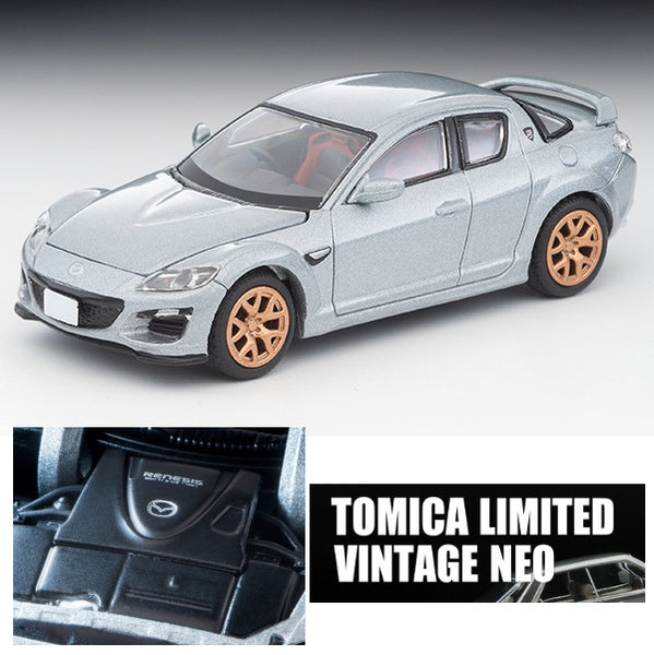 PREORDER TOMYTEC TLVN 1/64 LV-N Japanese Car Era 18 Mazda RX-8 Spirit R (Silver) 2012 (Approx. Release Date : August 2024 subject to manufacturer's final decision)
