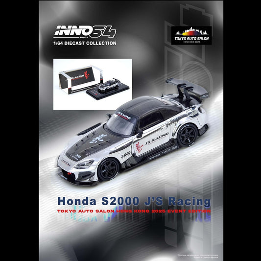 INNO64 1/64 HONDA S2000 J'S Racing TASHK 2025 IN64-S2000JS-TASHK25