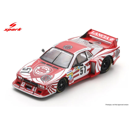 PREORDER SPARK 1/64 Lancia Beta Montecarlo Turbo No.51 Le Mans 24H 1980 B. Darniche - H. Heyer - T. Fabi  64S157  (Approx. Release Date : Q1 2027 subject to the manufacturer's final decision)