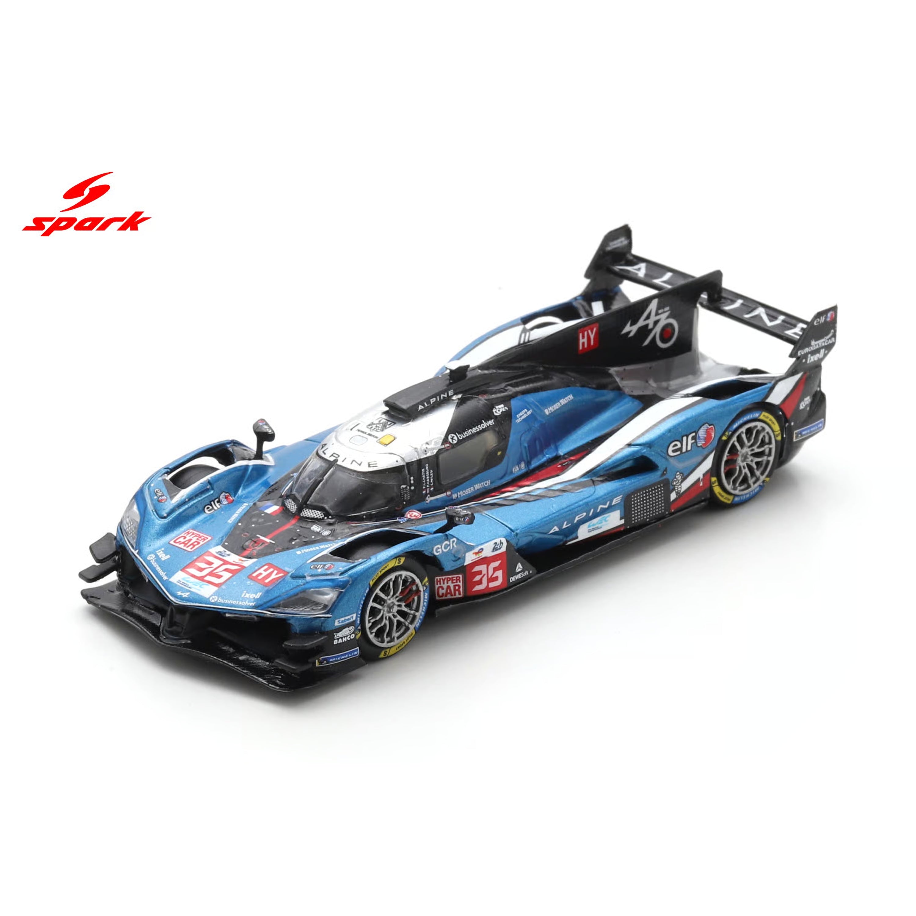 ミニカー Alpine A424 9th Le Mans 24H 2025 SPARKY Alpine A424 No.35 ALPINE ENDURANCE TEAM 9th Le Mans 24H