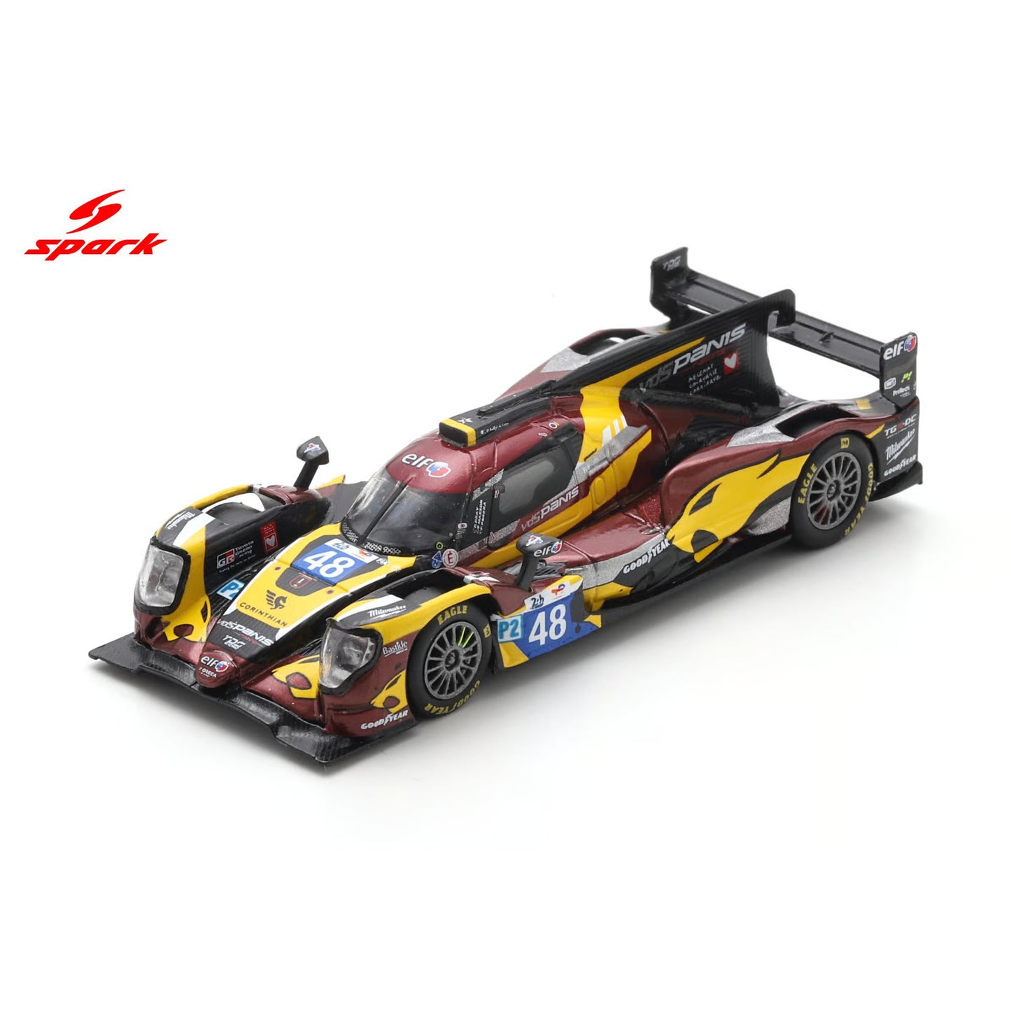 SPARKY Oreca 07 - Gibson No.48 VDS PANIS RACING 2nd LMP2 class Le Mans 24H 2025 O. Gray - E. Masson - F. Perera 64S069