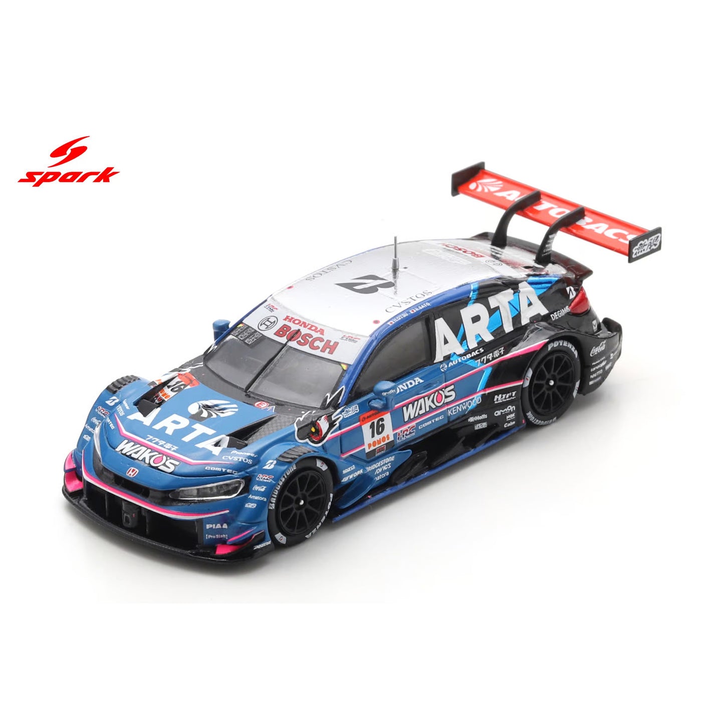 SPARKY ARTA MUGEN CIVIC TYPE R-GT No.16 ARTA GT500 SUPER GT 2025 H. Otsu - R. Sato  64SGT25016