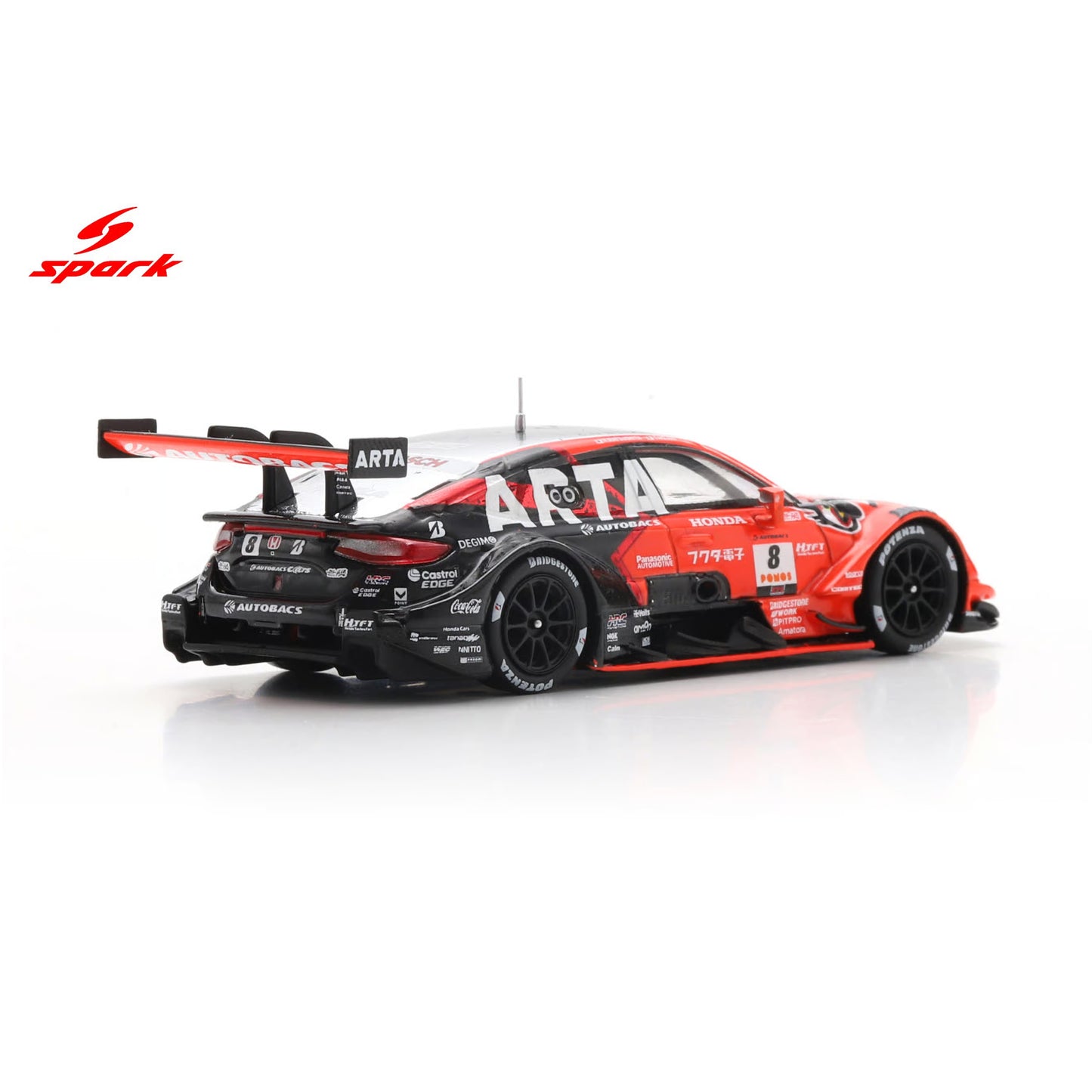 SPARKY ARTA MUGEN CIVIC TYPE R-GT No.8 ARTA GT500 SUPER GT 2025 T. Nojiri - N. Matsushita 64SGT25008