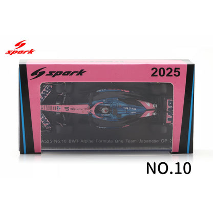 SPARKY 1/64 Alpine A525#10 BWT Alpine Formula One Team Japanese GP 2025 Y432