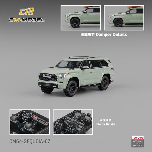 PREORDER CM MODEL 1/64 Toyota Sequioa Cyan CM64-Sequoia-07 (Approx. Release Date : Q2 2026 subject to manufacturer's final decision)