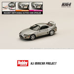 PREORDER HOBBY JAPAN 1/64 Toyota SUPRA RZ (JZA80) with Active Spoiler Parts Silver HJ642042S (Approx. Release Date : Q2 2024 subjects to the manufacturer's final decision)