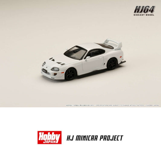 HOBBY JAPAN 1/64 Toyota SUPRA (JZA80) JDM CUSTOMIZED VERSION White HJ644042W
