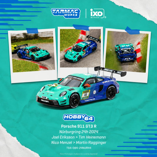 PREORDER TARMAC WORKS 1/64 Porsche 911 GT3 R Nürburgring 24h 2024 Joel Eriksson / Tim Heinemann / Nico Menzel / Martin Ragginger  T64-084-24NUR44 (Approx. Release Date :  Q4 2026 subject to manufacturer's final decision)
