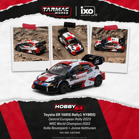 PREORDER TARMAC WORKS 1/64 Toyota GR YARIS Rally1 HYBRID Central European Rally 2023 WRC World Champion 2023 Kalle Rovanperä / Jonne Halttunen T64-085-23CER69 (Approx. Release Date :  Q4 2026 subject to manufacturer's final decision)