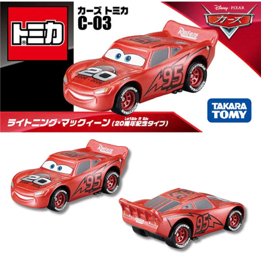 PREORDER Cars Tomica C-03 Lightning McQueen (20th Anniversary Type) 4904810088950 (Approx. Release Date : JUN 2026 subject to manufacturer's final decision)