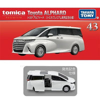 PREORDER Tomica Premium 43 Toyota Alphard (Commemorative Specification) (Approx. Release Date : AUG 2025 subject to manufacturer's final decision)